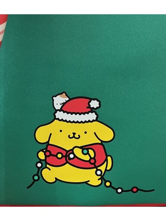 Loungefly Sanrio Exclusive Pompompurin Dog Santa Hat Light Up Mini Backpack NWT